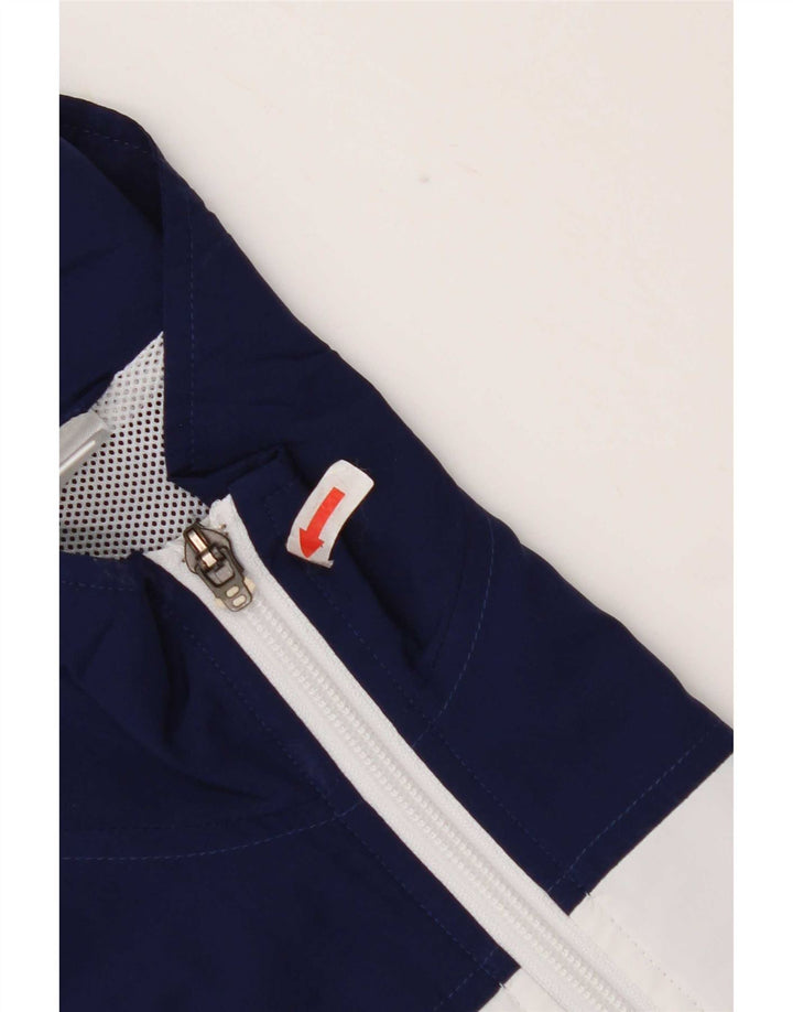 Adidas Mens Tracksuit Top Jacket Size 40/42 Medium Navy Blue Colourblock
