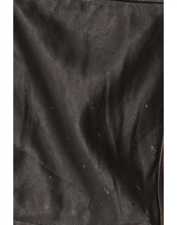 Coconuda Womens Leather Coat IT 46 Large Brown Leather