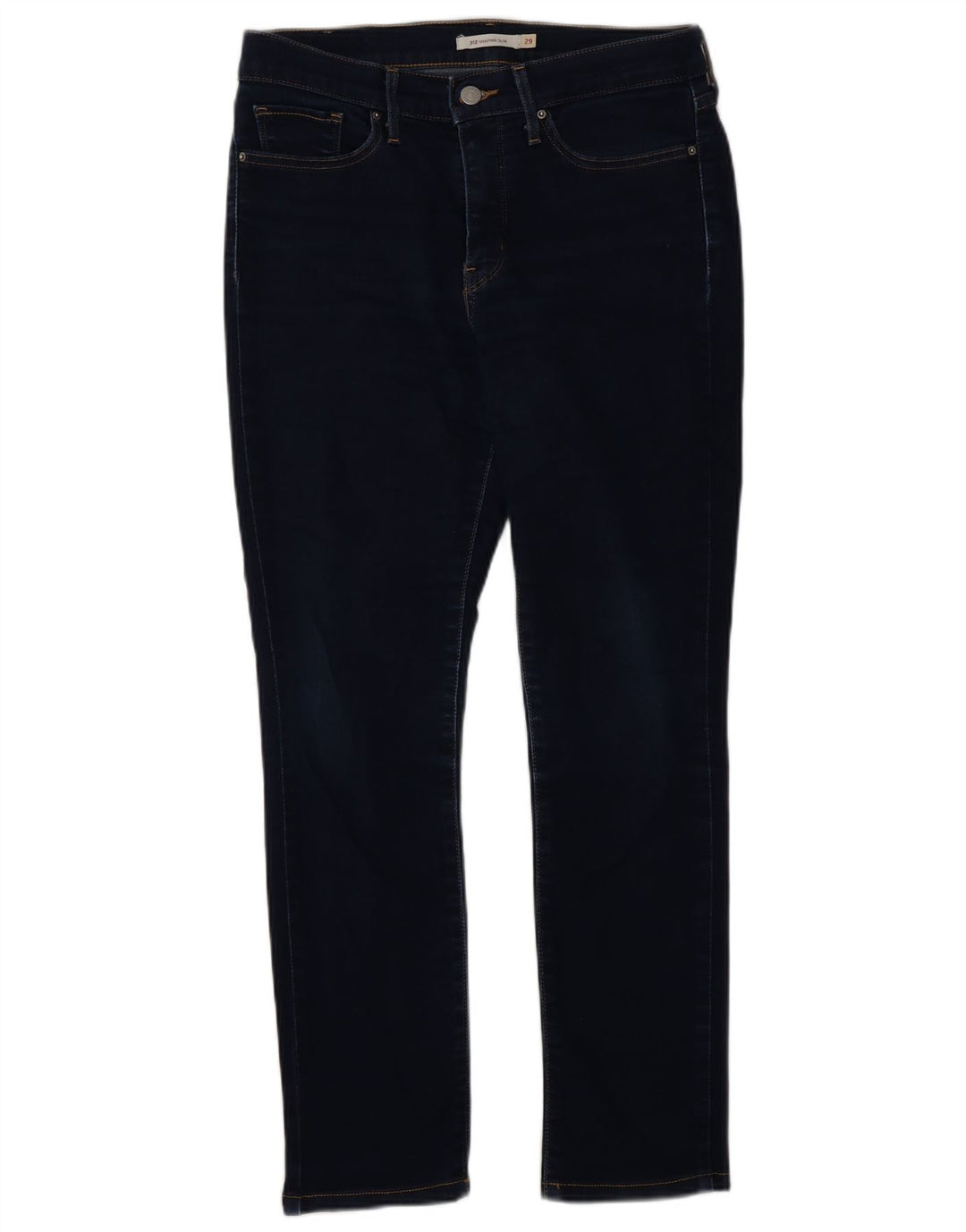 Levi's Womens 312 Shaping Slim Jeans W29 L28 Navy Blue
