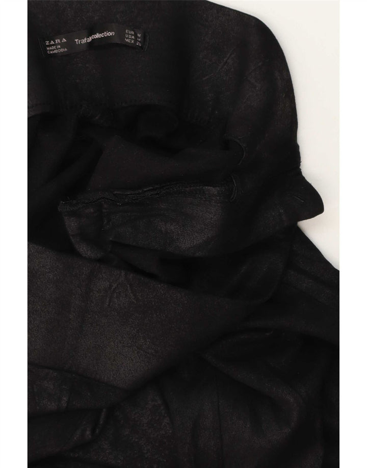 Zara Womens Trafaluc Leggings UK 12 Medium Black