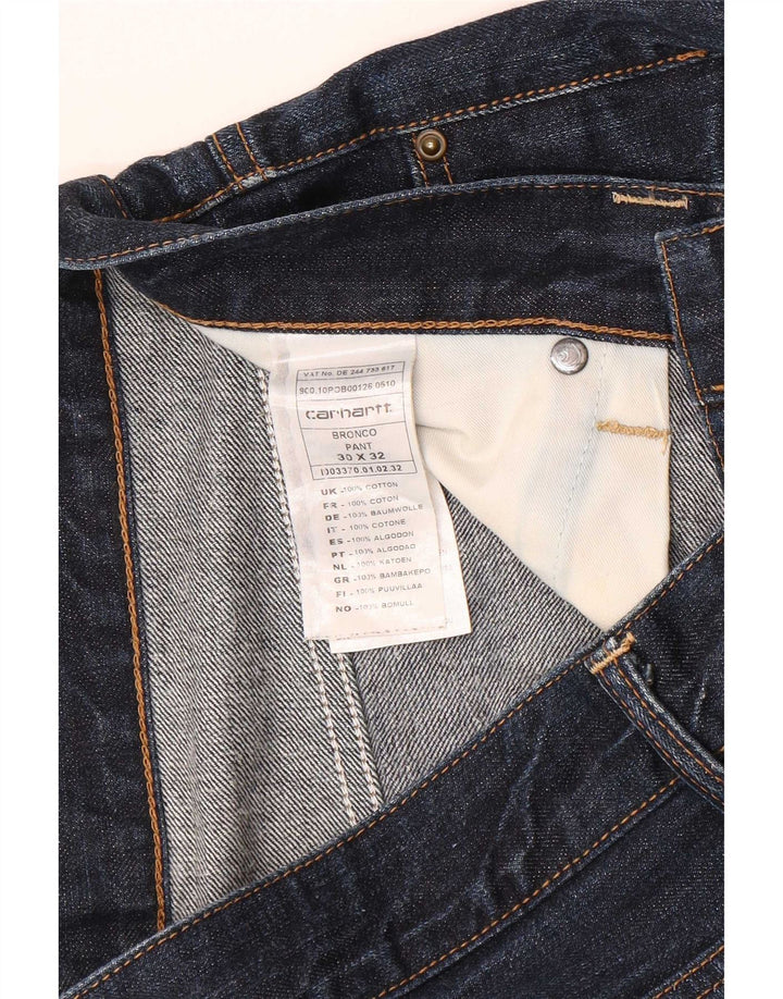 Carhartt Mens Slim Jeans W30 L28 Blue Cotton