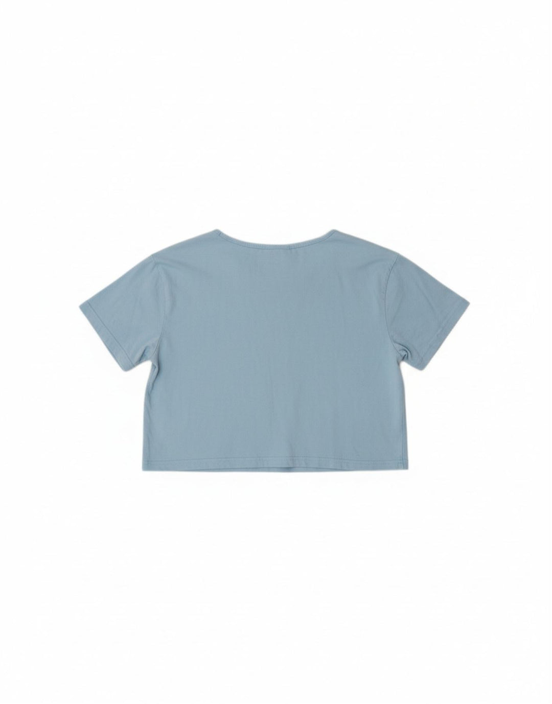 ELLESSE Womens Crop Graphic T-Shirt Top UK 10 Small Blue Vintage Ellesse and Second-Hand Ellesse from Messina Hembry 