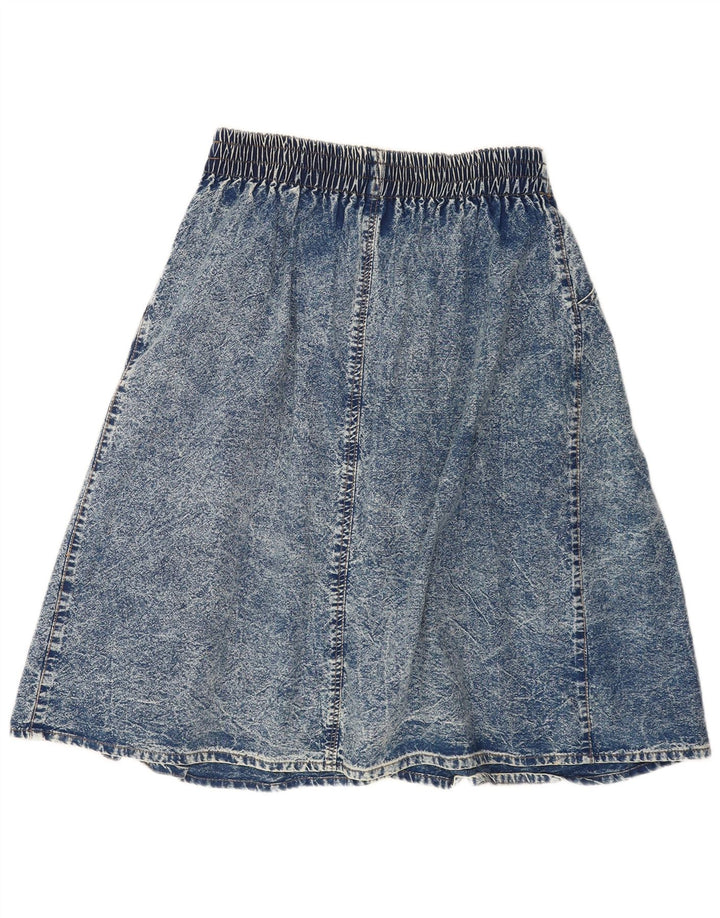 Vintage Womens Denim Skirt W32 Large Blue