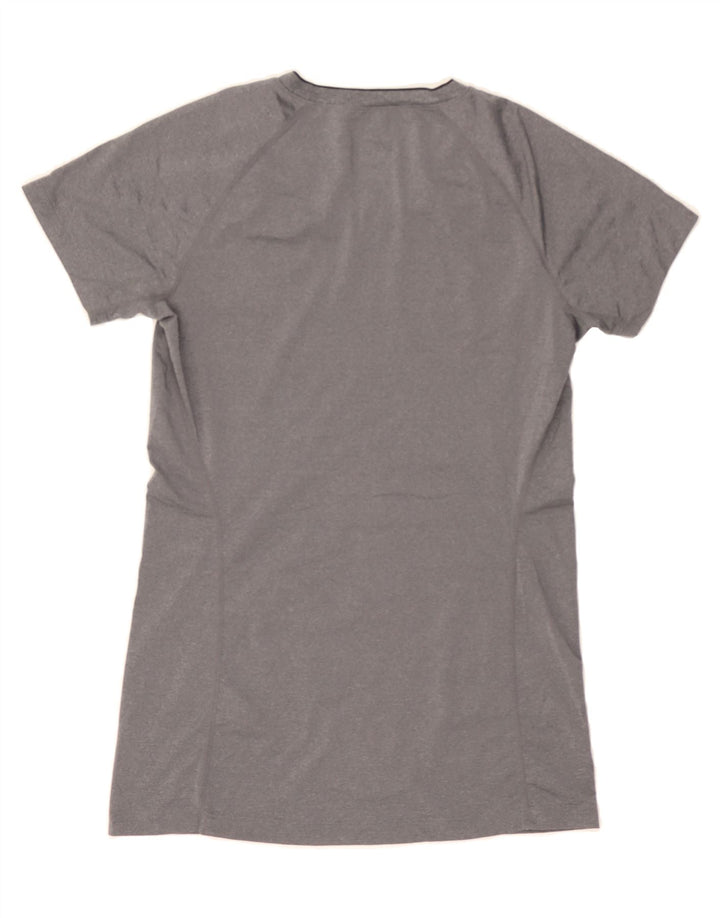 NIKE Womens Dri Fit T-Shirt Top UK 10 Small Grey Polyester Vintage Nike and Second-Hand Nike from Messina Hembry 