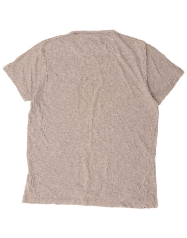 French Connection Mens T-Shirt Top Large Grey Cotton
