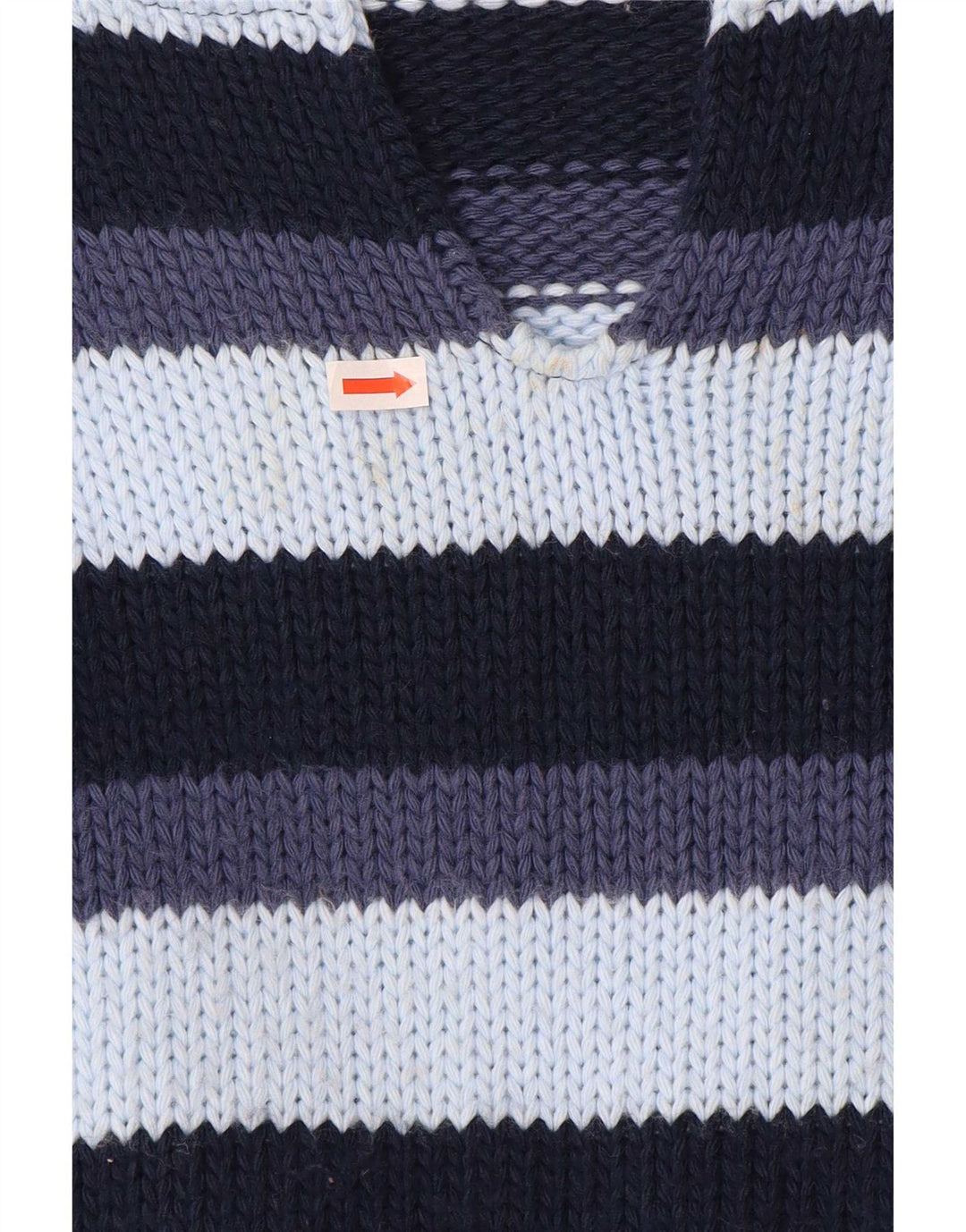 Vintage Womens V-Neck Jumper Sweater UK 12 Medium Multicoloured Striped