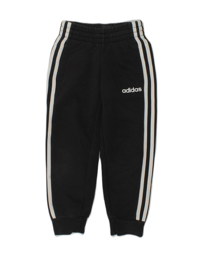 ADIDAS Boys Tracksuit Trousers Joggers 5-6 Years Black | Vintage Adidas | Thrift | Second-Hand Adidas | Used Clothing | Messina Hembry 