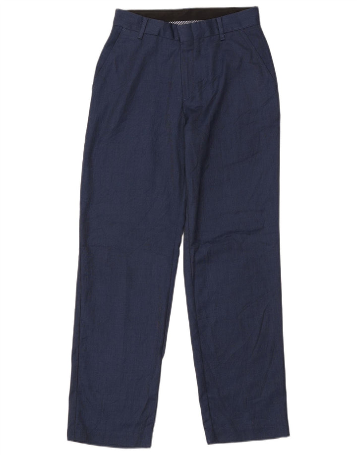 Chaps Boys Straight Chino Trousers 15-16 Years W26 L28 Navy Blue Polyester