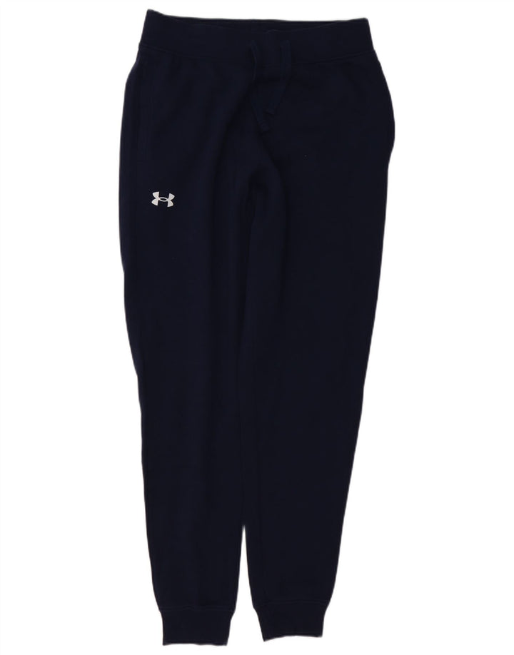 UNDER ARMOUR Mens Tracksuit Trousers Joggers Medium  Navy Blue Cotton