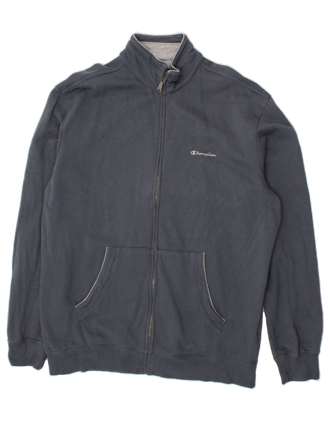 CHAMPION Mens Tracksuit Top Jacket 3XL Navy Blue Cotton