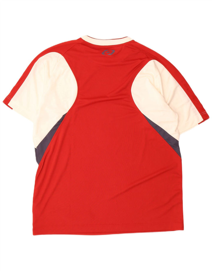 Lotto Mens Graphic T-Shirt Top 2XL Red Colourblock Polyester