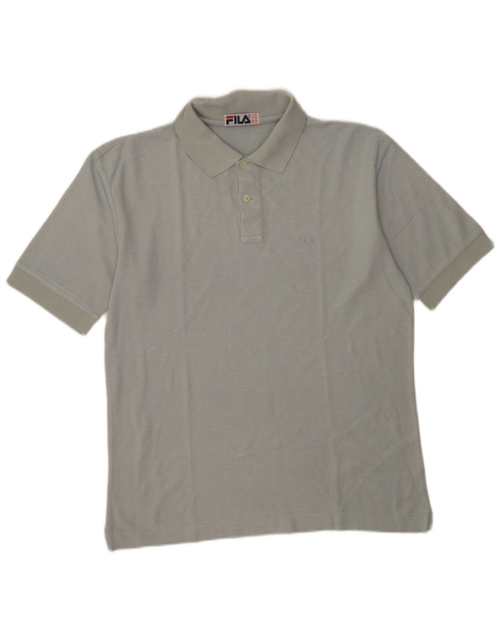 Fila Mens Polo Shirt IT 48 Medium Grey