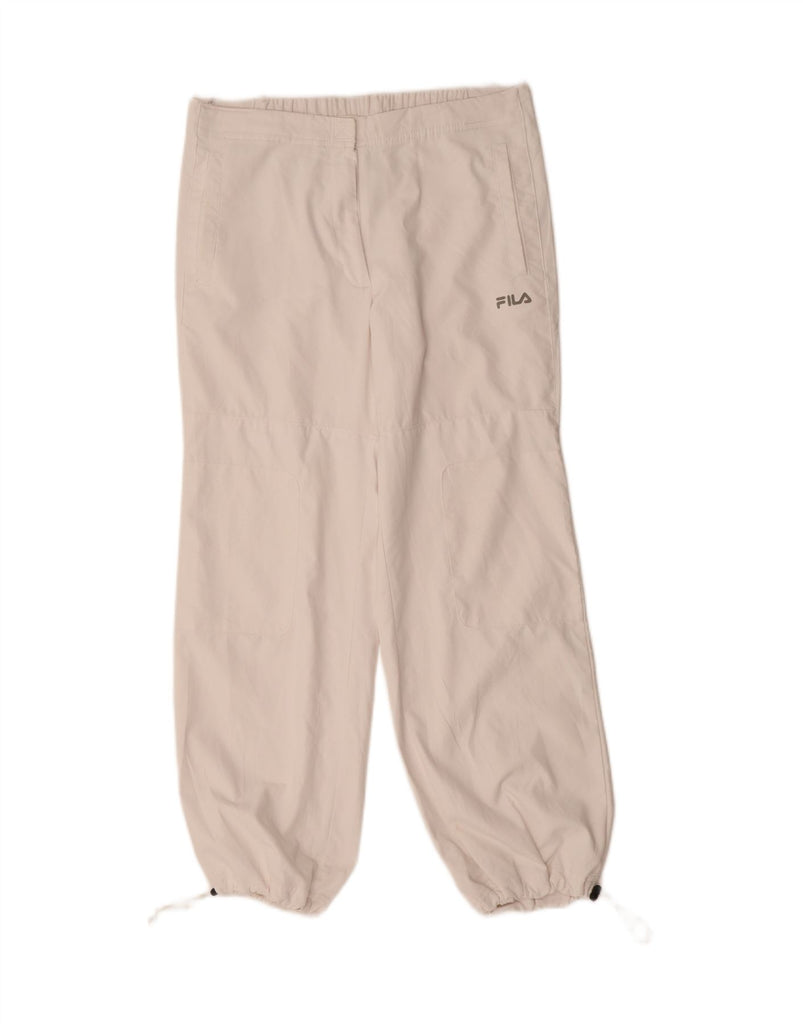 FILA Womens Tracksuit Trousers Medium W30 L28 White Polyester Vintage Fila and Second-Hand Fila from Messina Hembry 