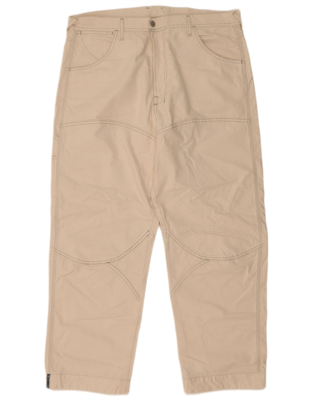 Diesel Mens Straight Cargo Trousers W38 L31 Off White Cotton