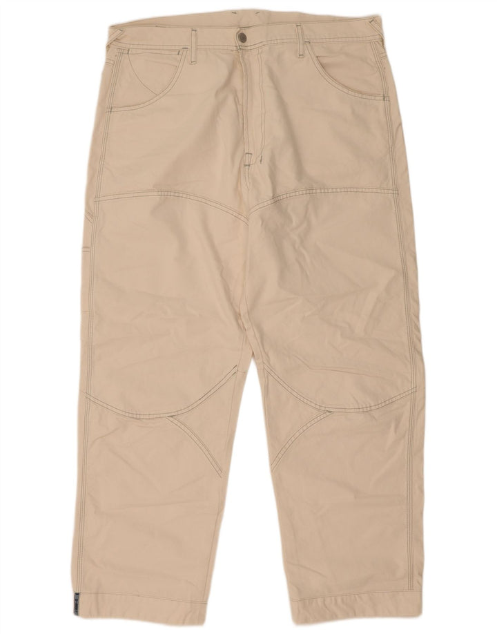 Diesel Mens Straight Cargo Trousers W38 L31 Off White Cotton