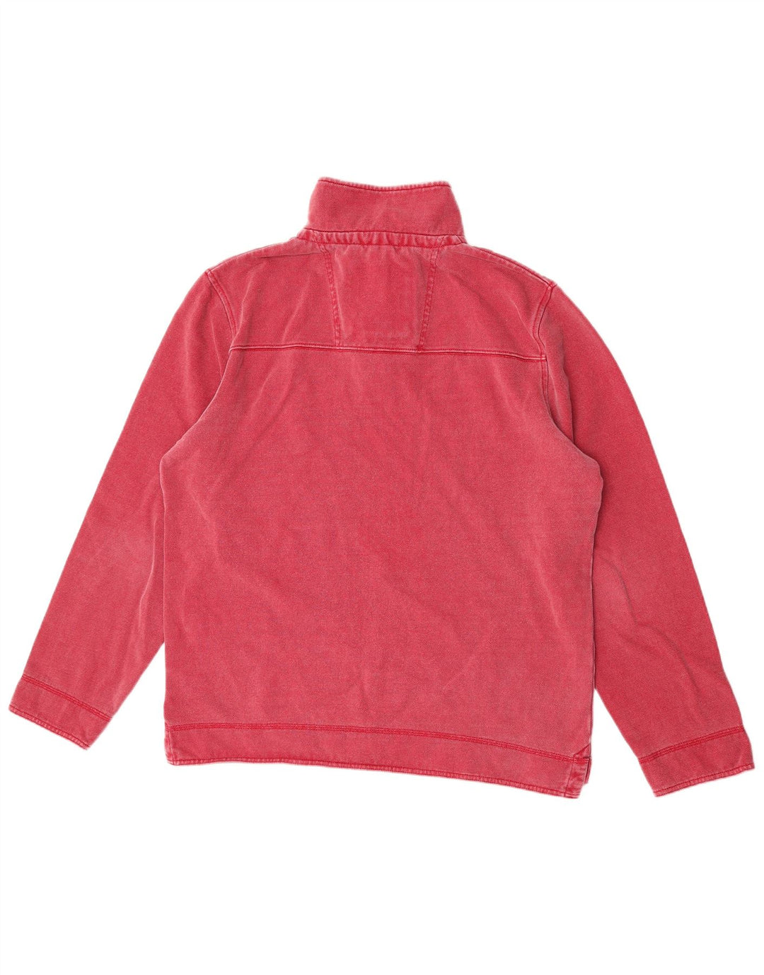 Crew Clothing Mens Zip Neck Sweatshirt Jumper Medium Red Cotton