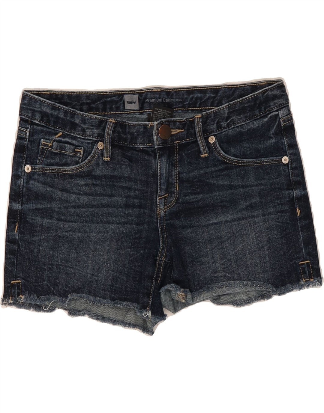 MOSSIMO Womens Denim Shorts US 2 2XS W28 Navy Blue Cotton Vintage Mossimo and Second-Hand Mossimo from Messina Hembry 