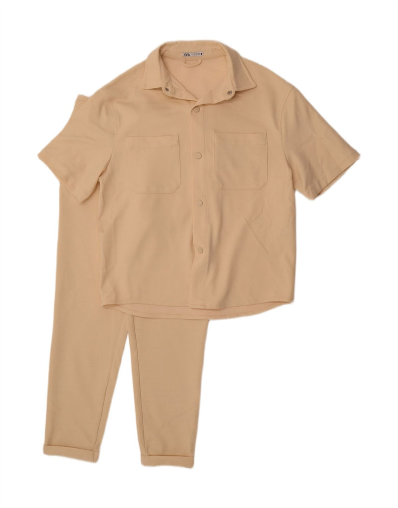 ZARA Mens 2 Piece Set Medium W30 L27 Beige Polyester Vintage Zara and Second-Hand Zara from Messina Hembry 