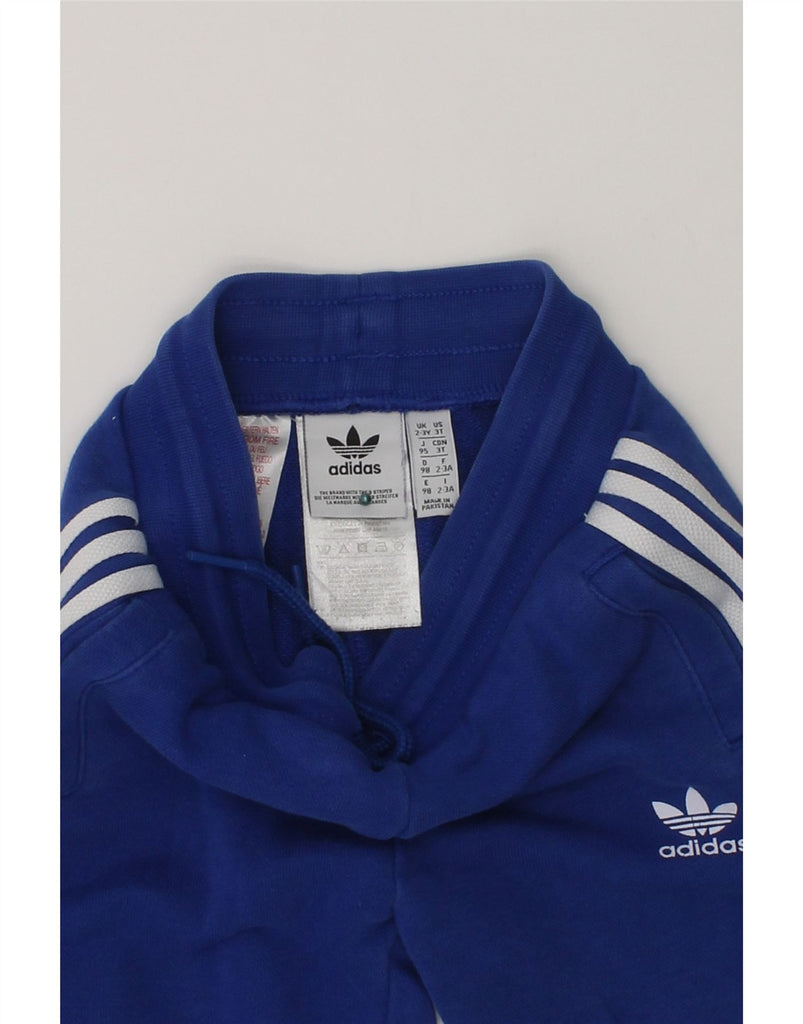 ADIDAS Boys Tracksuit Trousers Joggers 2-3 Years Blue Cotton | Vintage Adidas | Thrift | Second-Hand Adidas | Used Clothing | Messina Hembry 