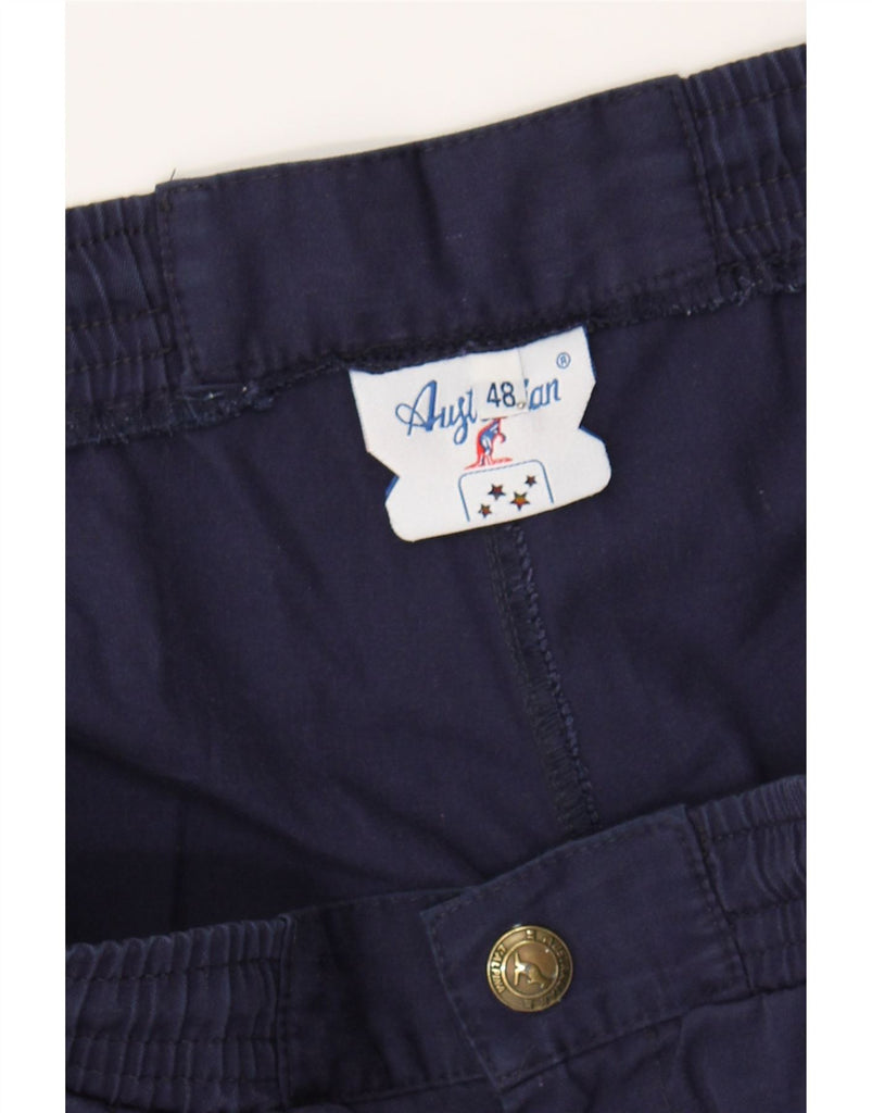 AUSTRALIAN L'ALPINA Mens Chino Shorts IT 48 Medium W36 Navy Blue Vintage AUSTRALIAN L'ALPINA and Second-Hand AUSTRALIAN L'ALPINA from Messina Hembry 