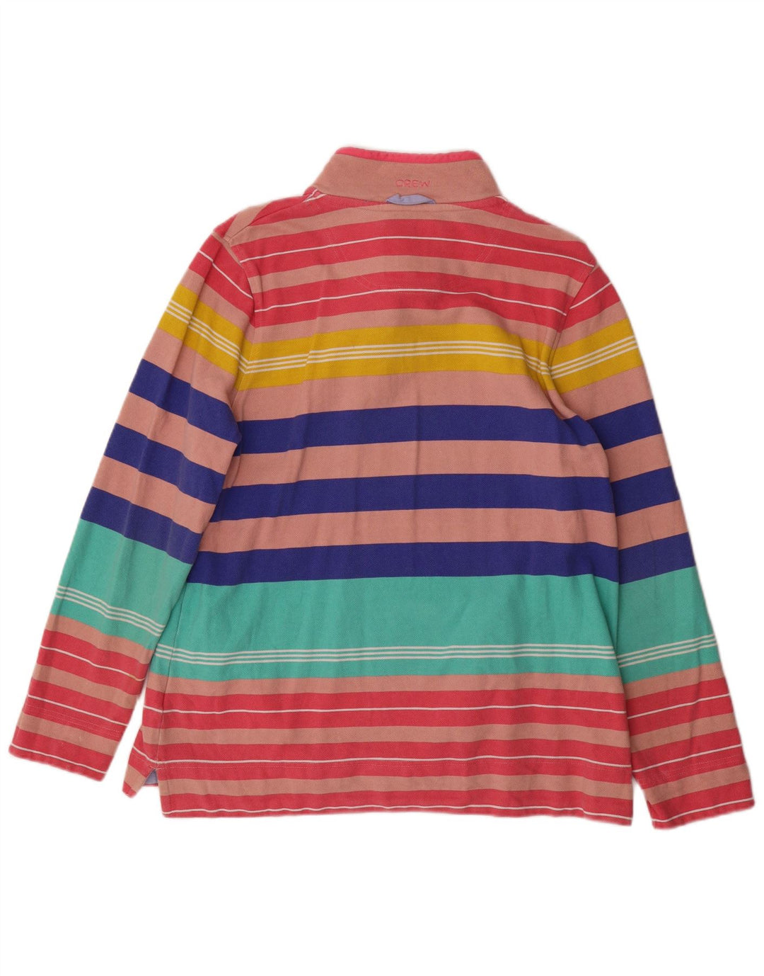 CREW CLOTHING Womens Sweatshirt Jumper UK 16 Large Multicoloured Striped