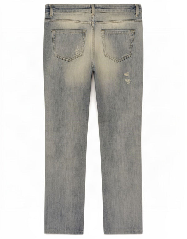 Zara Womens Distressed Slim Jeans EU 38 Small W28 L30 Blue Cotton