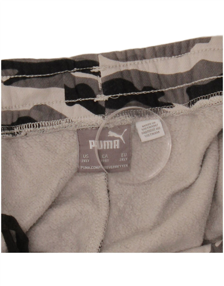 PUMA Mens Graphic Sport Shorts 2XL  Grey Camouflage