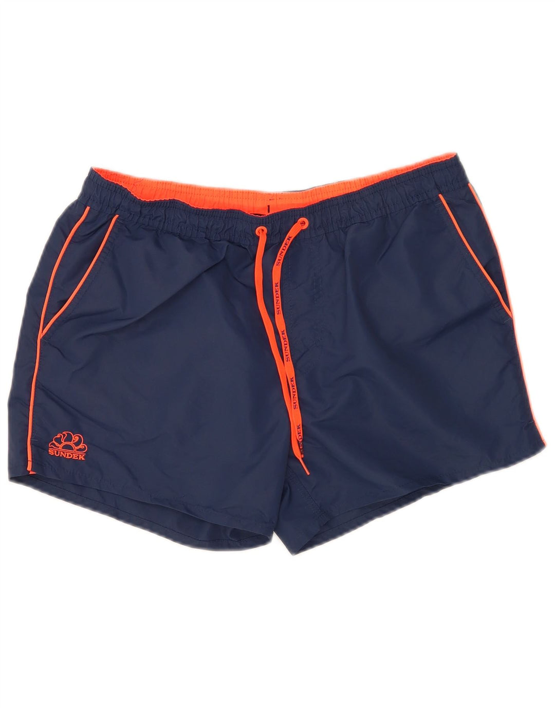 Sundek Mens Swimming Shorts Large  Navy Blue Nylon