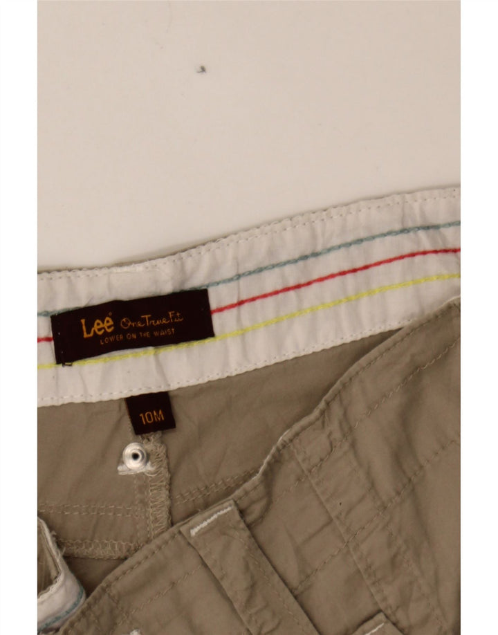 LEE Womens Casual Shorts US 10 Large W32  Beige Cotton Vintage Lee and Second-Hand Lee from Messina Hembry 