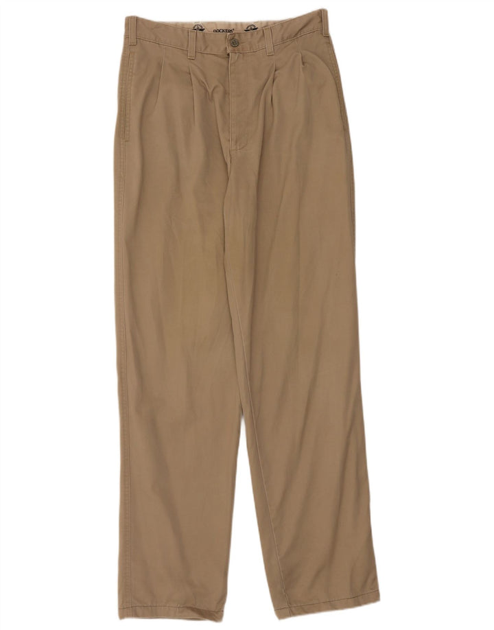 Dockers Mens Pegged Chino Trousers W31 L34 Beige
