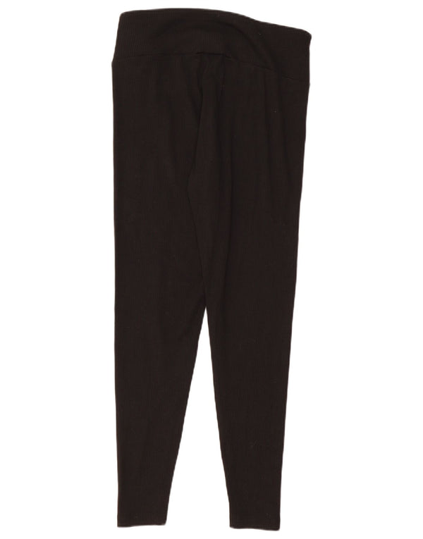 Puma Womens Leggings UK 14 Large  Black Cotton