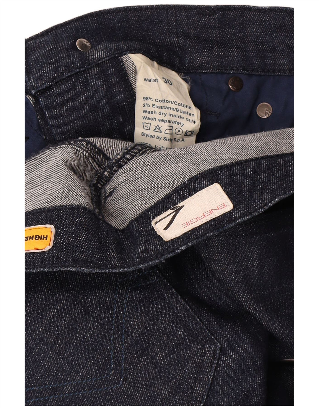 Energie Womens Slim Jeans W30 L34 Navy Blue Cotton