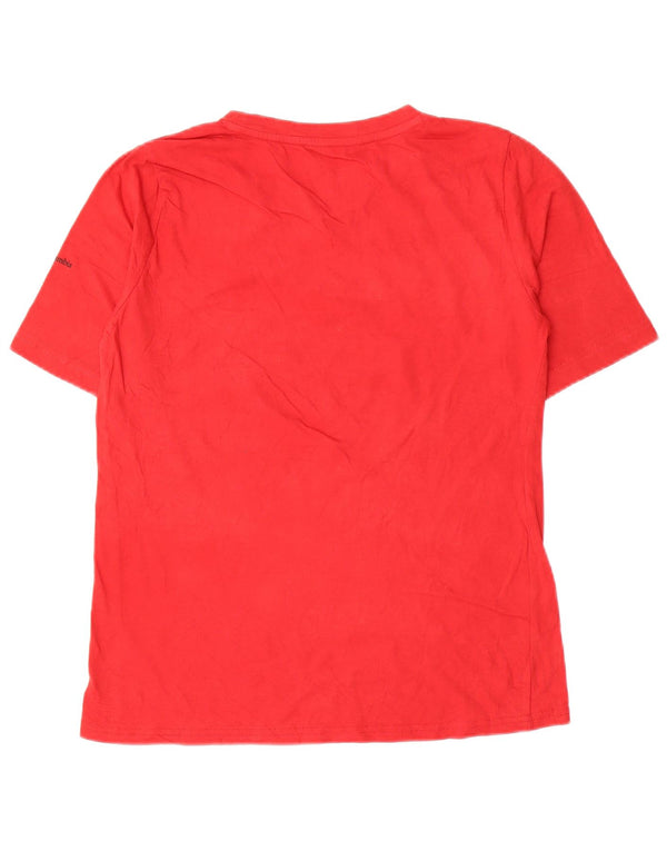 Columbia Mens Graphic T-Shirt Top Medium Red Cotton