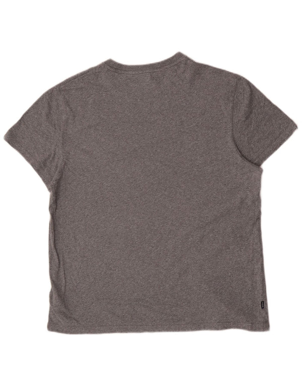 Superdry Womens T-Shirt Top 2XL Grey Cotton