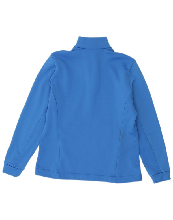 Odlo Womens Zip Neck Sweatshirt Jumper UK 18 XL Blue Polyester