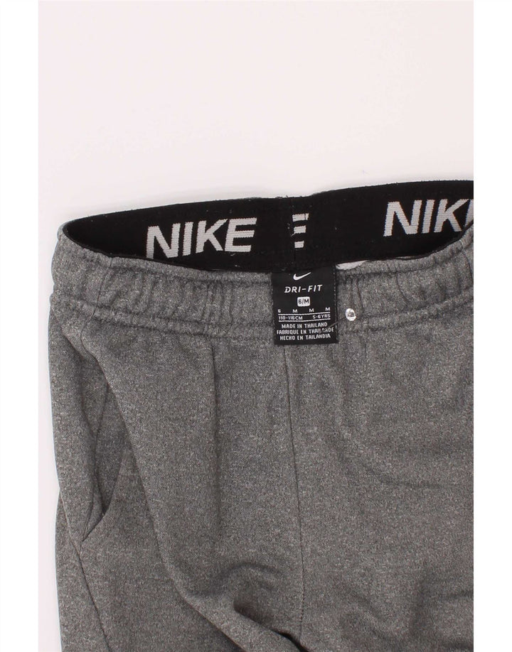 Nike Boys Dri Fit Tracksuit Trousers Joggers 5-6 Years Medium Grey Flecked