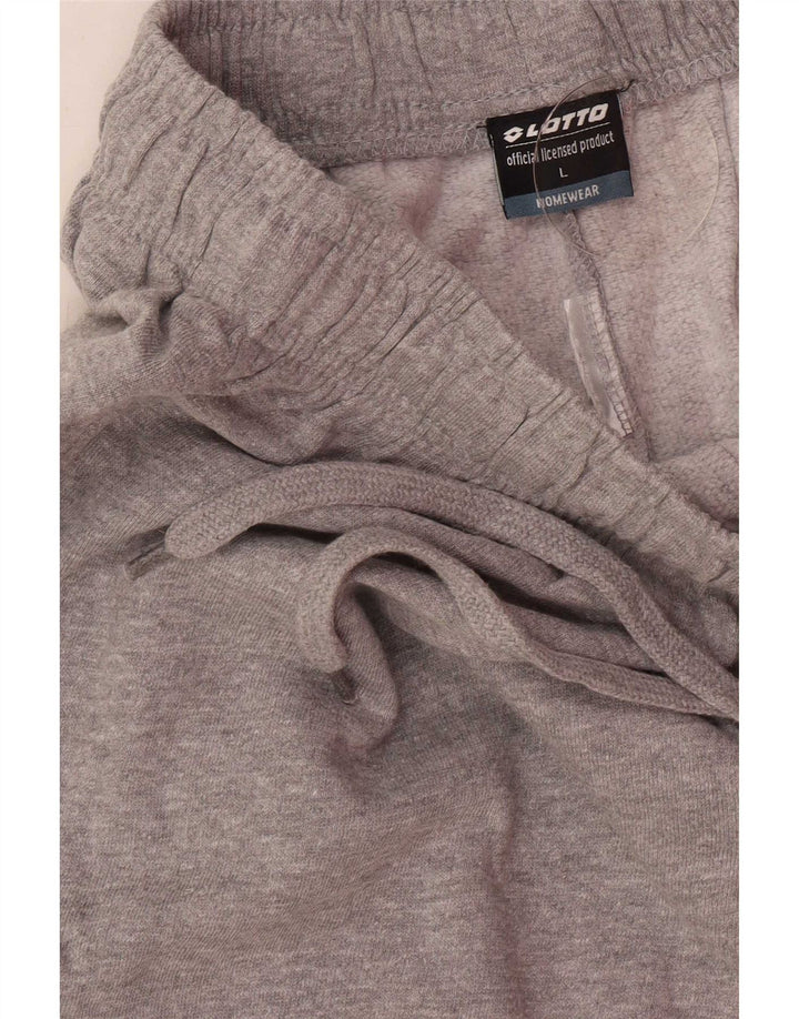 Lotto Mens Tracksuit Trousers Joggers Large Grey
