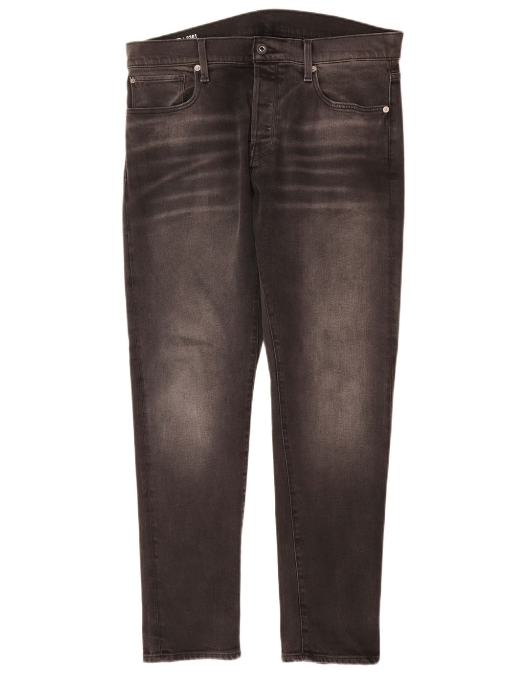 G-Star Mens Slim Jeans W34 L32 Grey Cotton