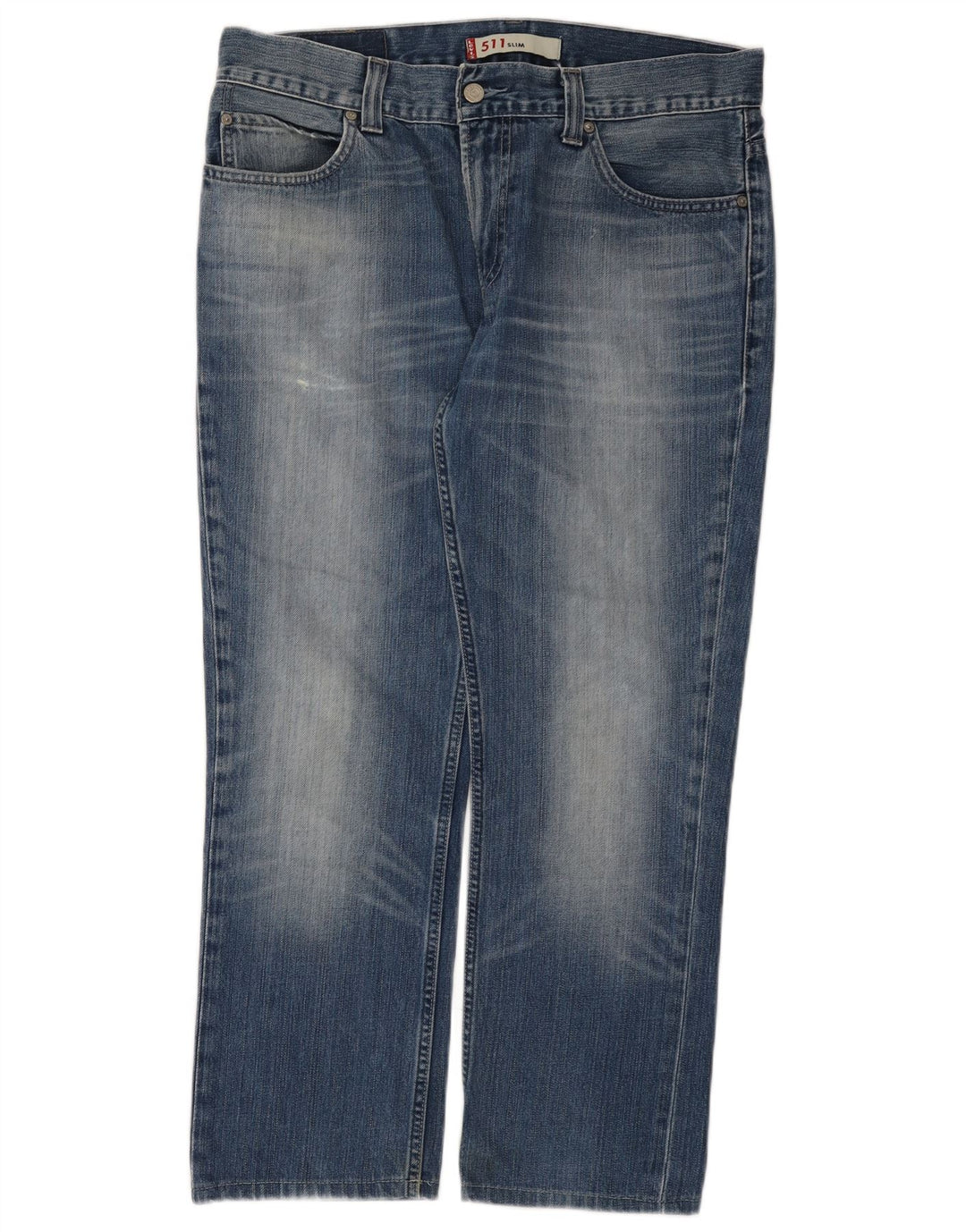 Levi's Womens 511 Slim Jeans W36 L27 Blue Cotton