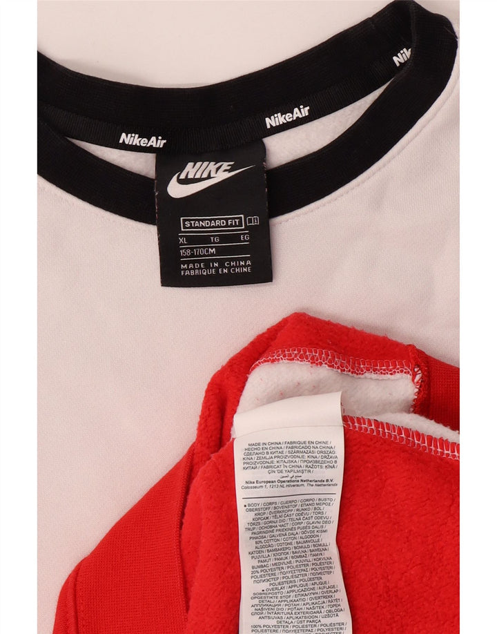 NIKE Boys Graphic Sweatshirt Jumper 13-14 Years XL Multicoloured