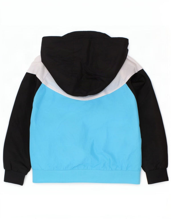 Nike Boys Hooded Tracksuit Top Jacket 2-3 Years Blue Colourblock Polyester