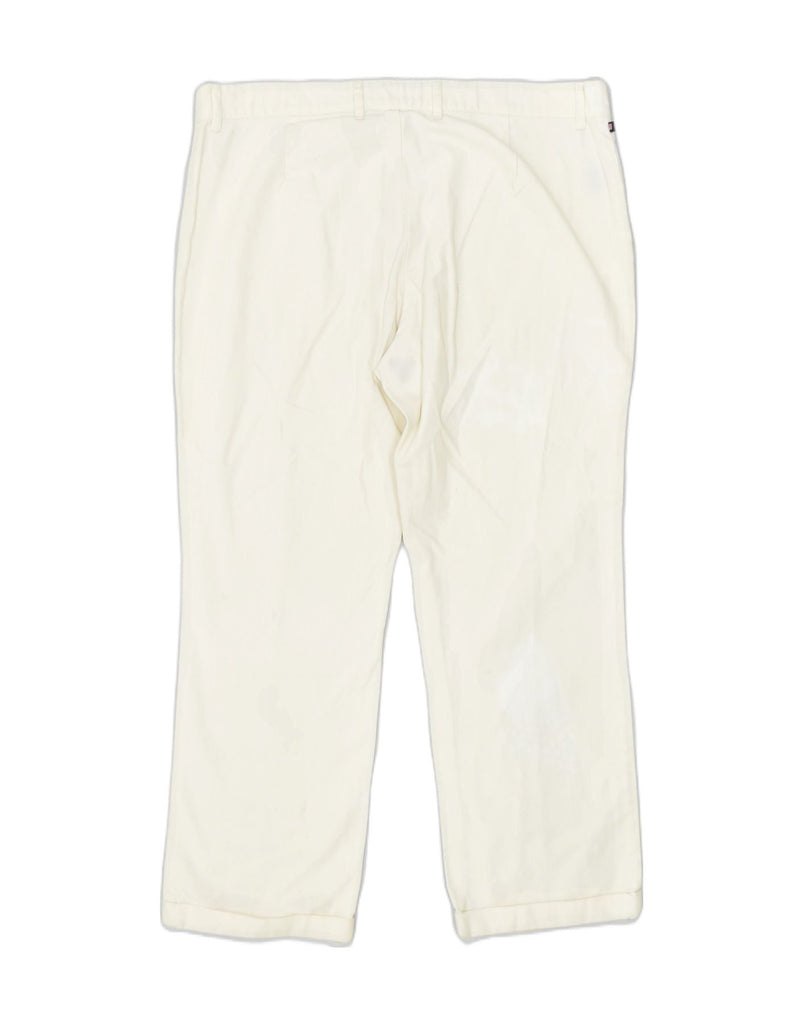 POLO RALPH LAUREN Womens Capri Trousers US 12 Large W35 L25 Off White | Vintage | Thrift | Second-Hand | Used Clothing | Messina Hembry 