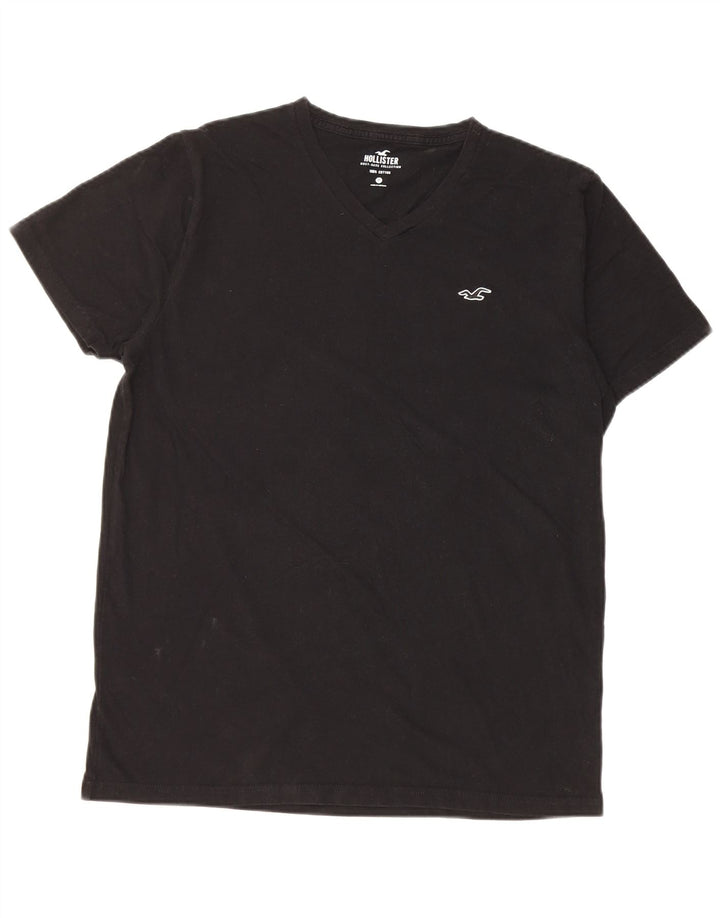 Hollister Mens T-Shirt Top Medium Black Cotton