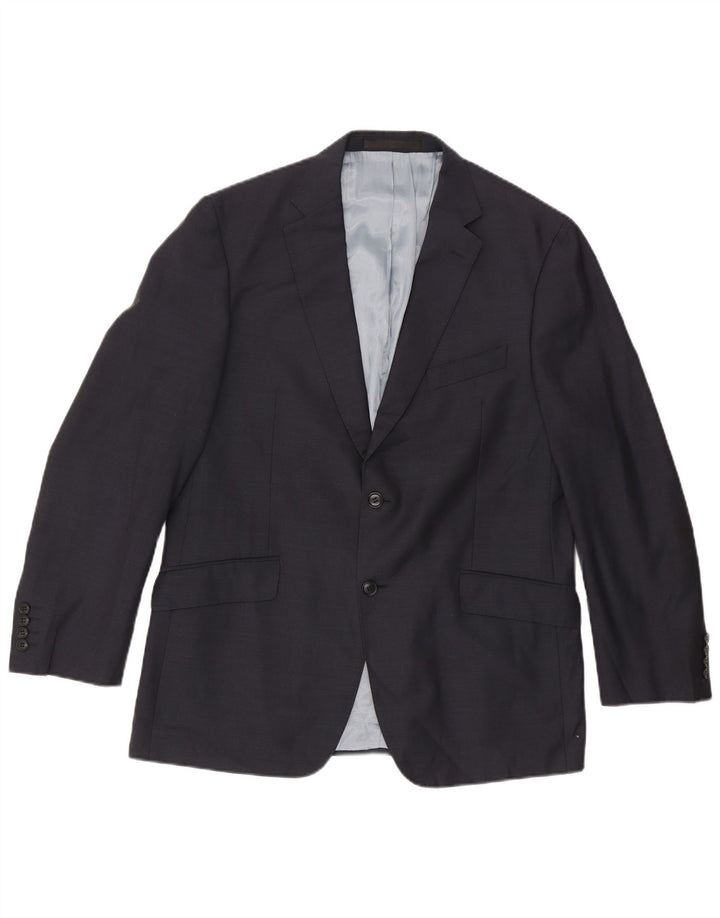 Marks & Spencer Mens 2 Button Blazer Jacket UK 38 Medium Navy Blue