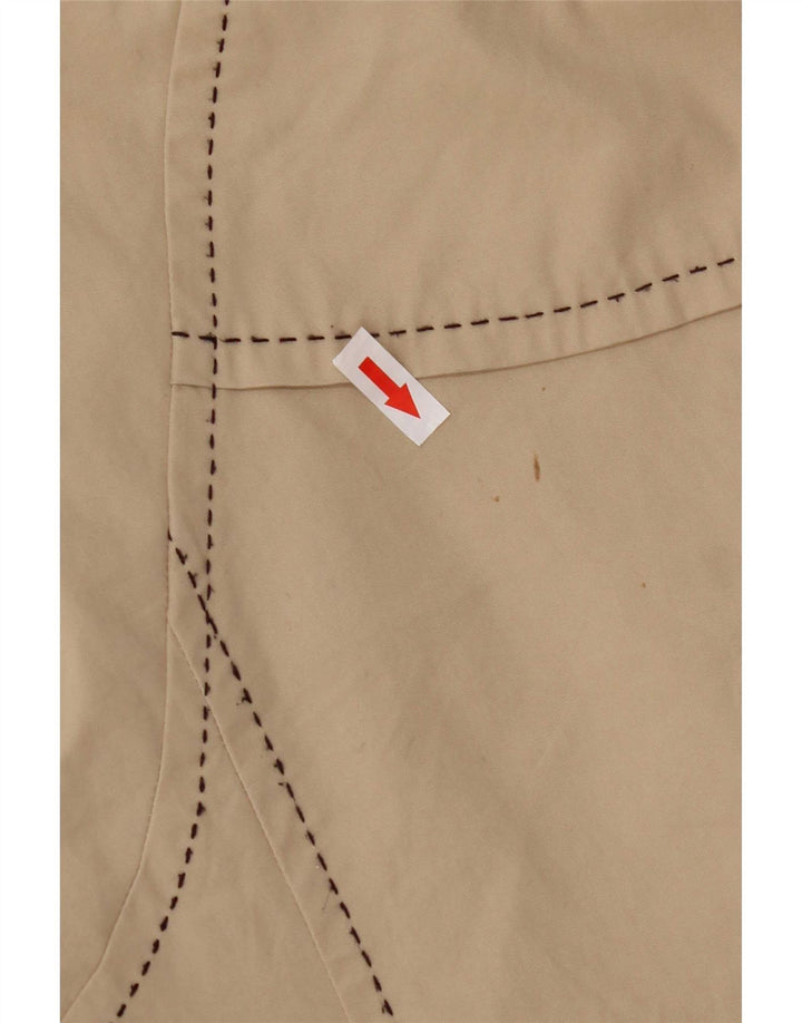 Tommy Hilfiger Womens Military Jacket UK 10 Small Beige Cotton