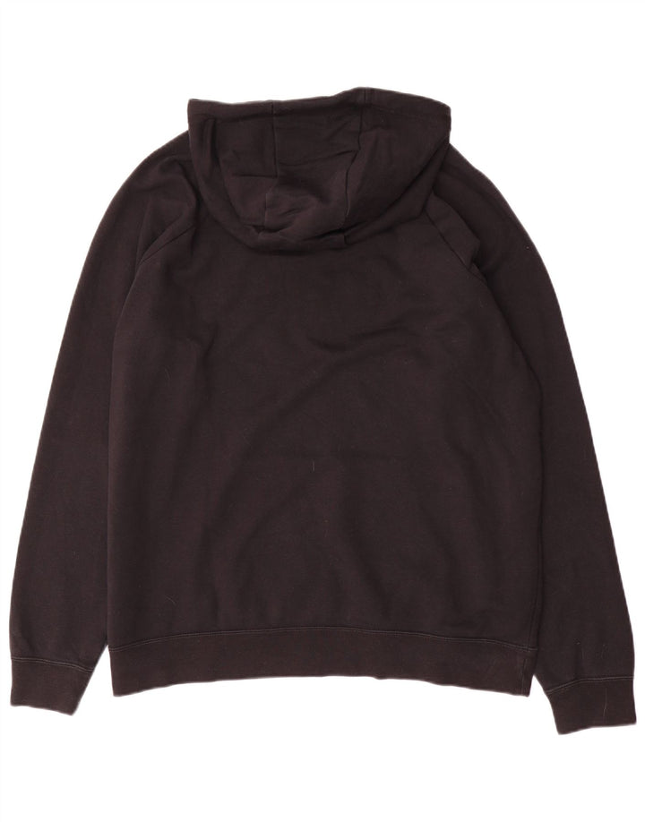 Nike Mens Graphic Hoodie Jumper XL Black Cotton