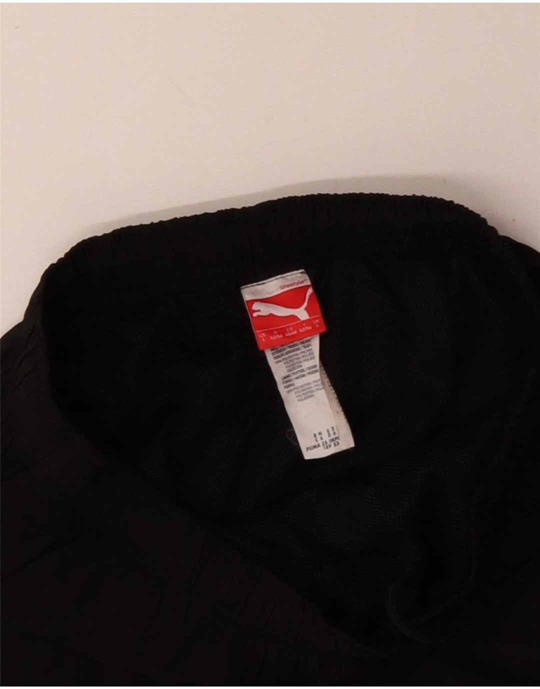 PUMA Mens Graphic Capri Tracksuit Trousers Large Black Polyester