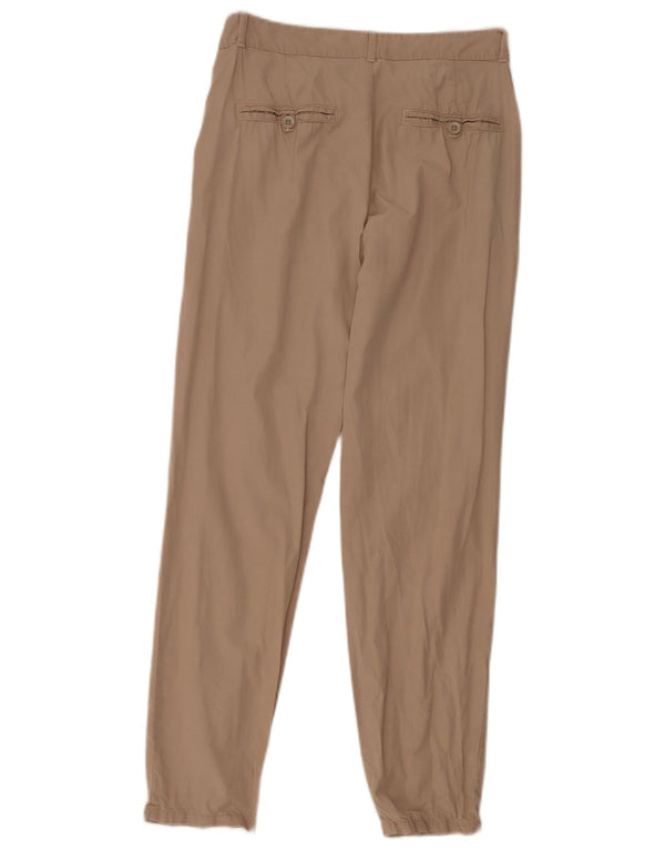 Zara Womens Slim Chino Trousers EU 34 2XS W24 L28 Beige Tencel