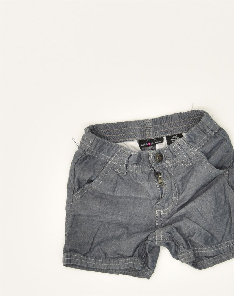 CALVIN KLEIN Baby Boys Chino Shorts 9-12 Months W16 Grey Cotton | Vintage Calvin Klein | Thrift | Second-Hand Calvin Klein | Used Clothing | Messina Hembry 