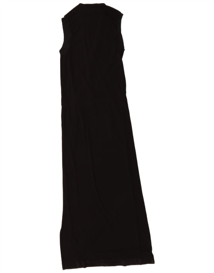 Seventy Womens Sleeveless Maxi Dress IT 46 Large Black Viscose